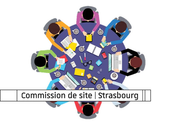 Visuel Graphique commission de site Strasbourg