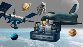 Visuel graphique de l'escape game pédagogique | L'atelier de l'INSPE Visuel graphique de l'escape game pédagogique | L'atelier de l'INSPE